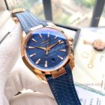 Copy Omega Seamaster Aqua Terra 150M Watches 41mm Rose Gold